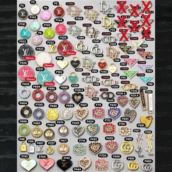Select A SINGLE  Designer Zipper Pull/Button Charm - Picture 1 of 1